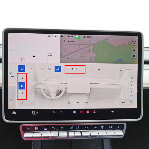 Bouton physique<br> Tesla Model 3 - Y
