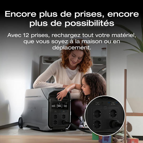 Station électrique portable EF Ecoflow Delta Pro 3