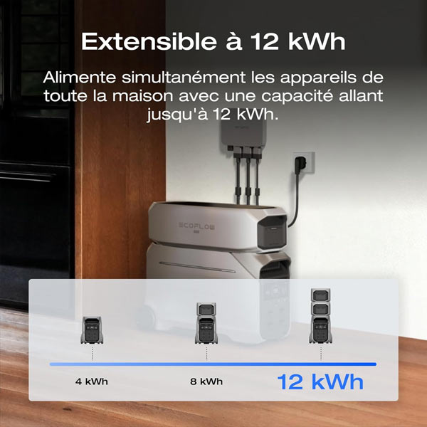 Station électrique portable EF Ecoflow Delta Pro 3