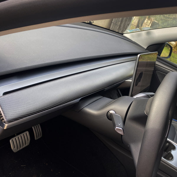 Tableau de bord carbone<br> Tesla Model 3 - Y - Model Sport