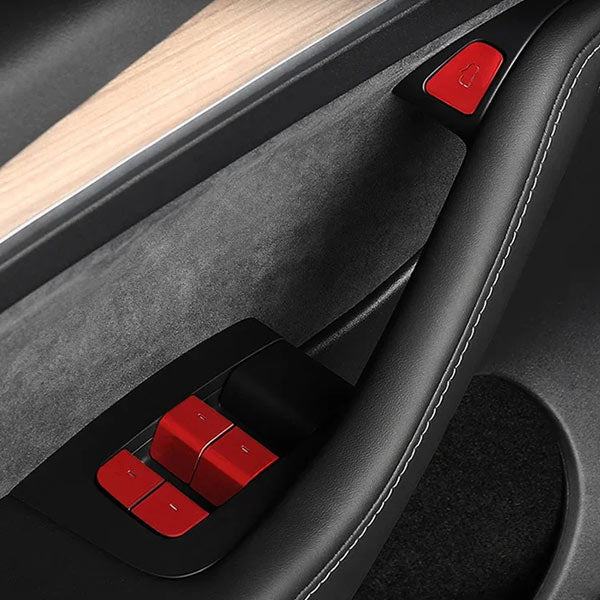 Insert bouton de porte Aluminium<br> Tesla Model 3 - Y