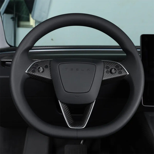 Insert volant carbone<br> Tesla Model 3 2024 Highland