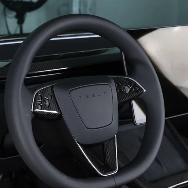 Insert volant carbone<br> Tesla Model 3 2024 Highland