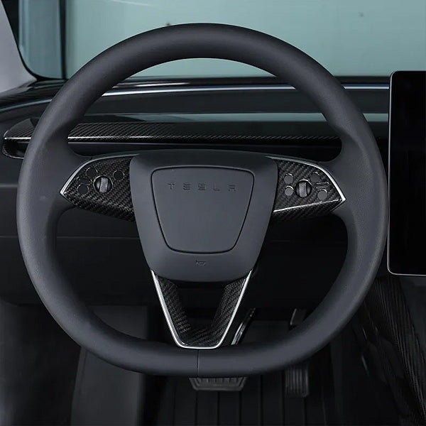 Insert volant carbone<br> Tesla Model 3 2024 Highland