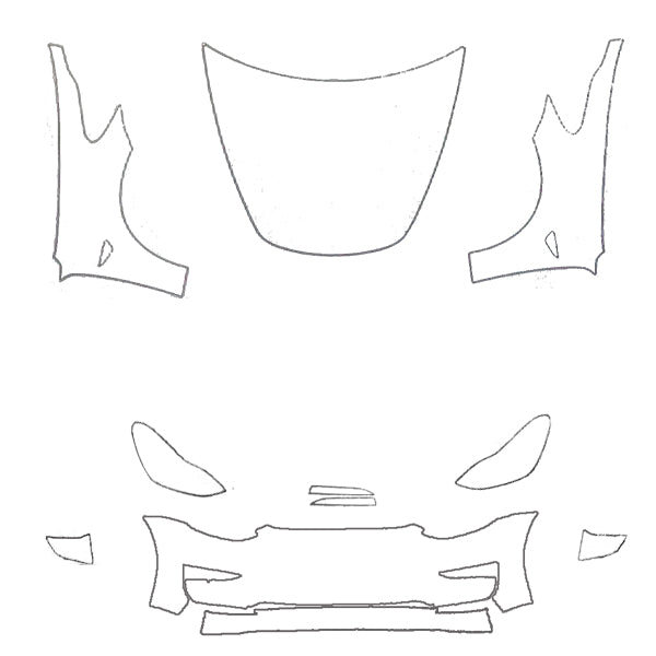 Kit face avant PPF prédécoupé<br> Tesla Model 3