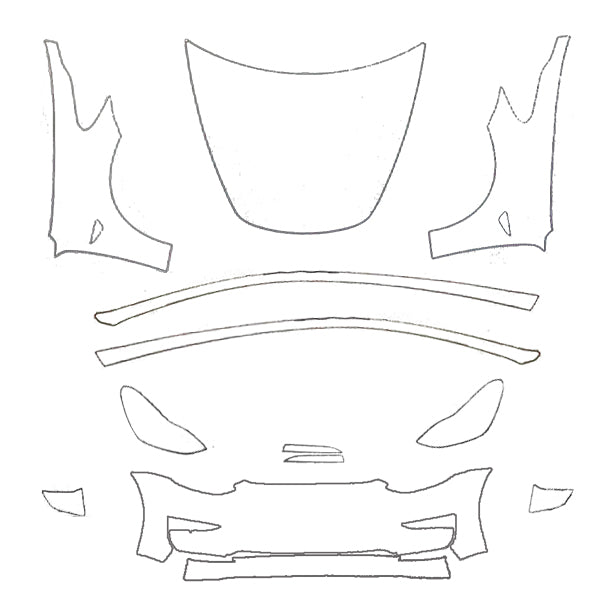 Kit face avant PPF prédécoupé<br> Tesla Model 3