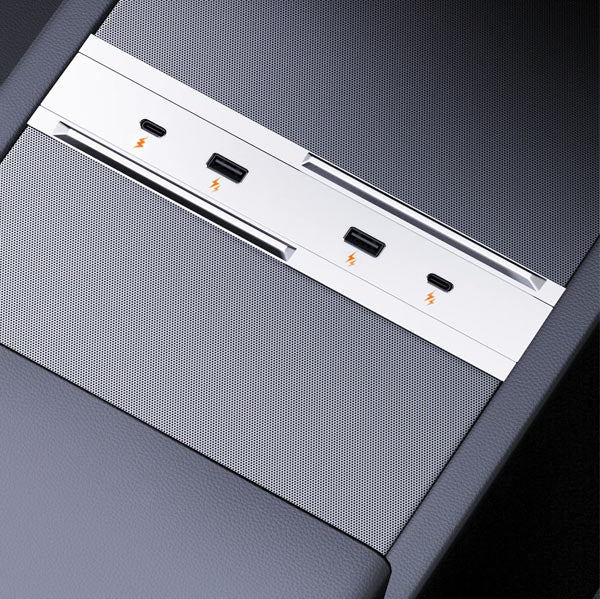 Station de charge HUB USB<br> Tesla Model 3 2024 Highland
