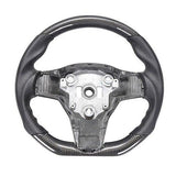 Accessoire Tesla Model 3 - Y<br> Volant carbone forgé sport<br> 6 finitions - Model Sport