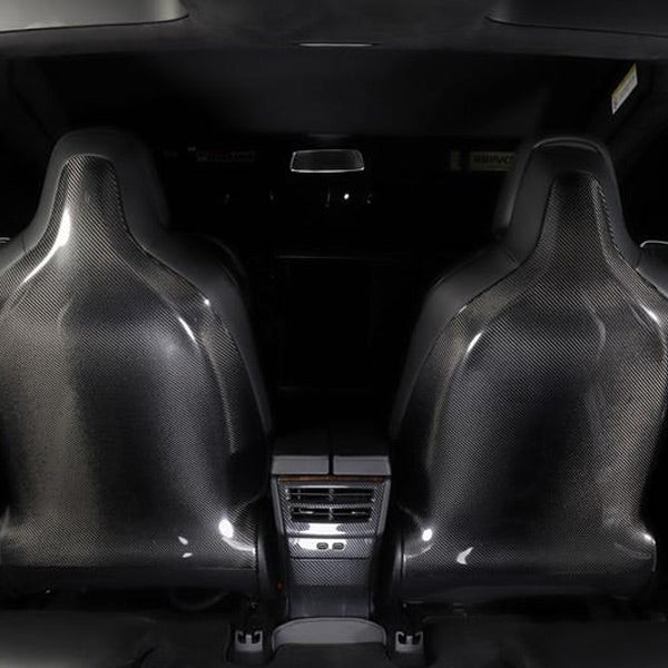Accessoire Tesla Model X <br> Dosseret de siège Carbone - Model Sport
