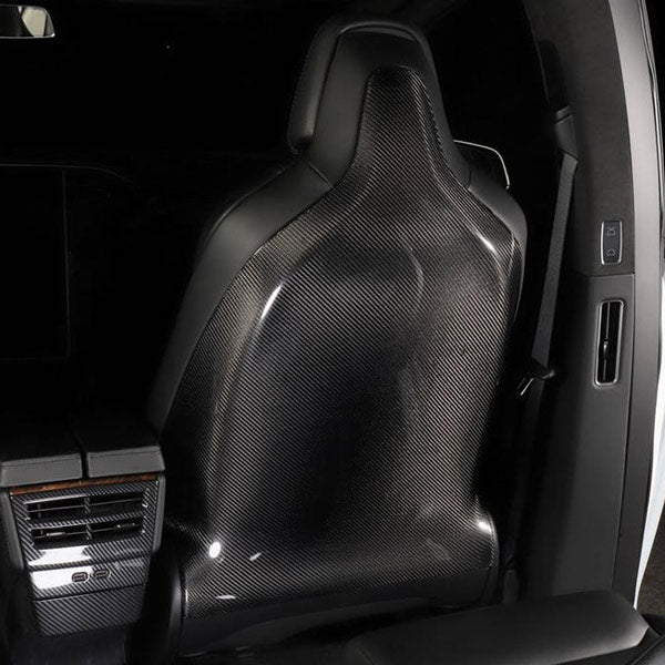 Accessoire Tesla Model X <br> Dosseret de siège Carbone - Model Sport