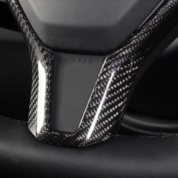 Accessoire Tesla Model X <br> Enjoliveur de volant Carbone - Model Sport