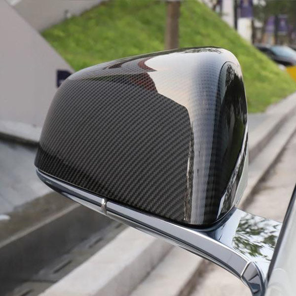Accessoire Tesla Model X <br> Rétroviseur carbone brillant - Model Sport