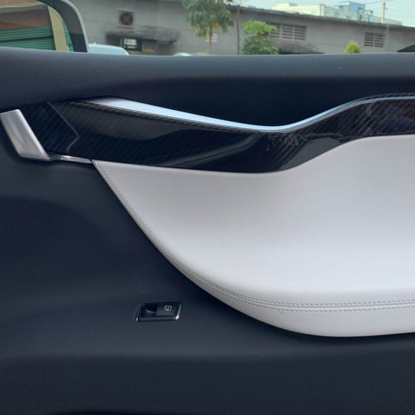 Insert de porte carbone<br> Tesla Model X - Model Sport