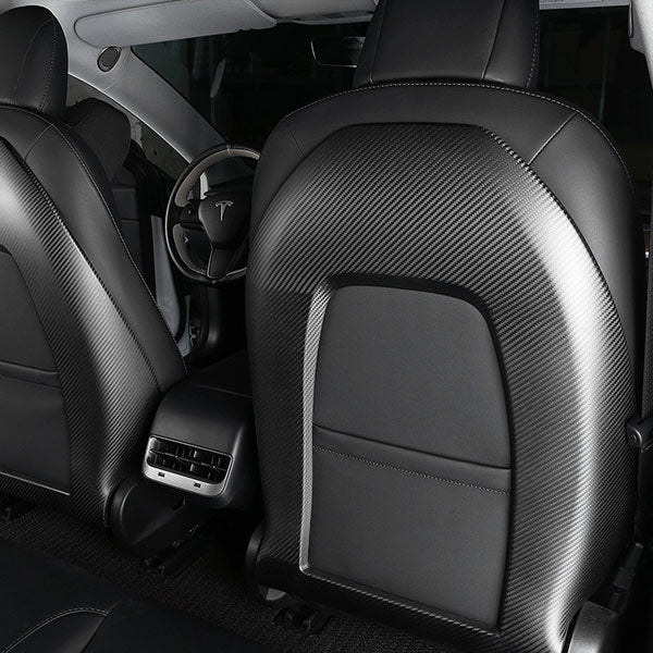 Dosseret de siège carbone<br> Tesla Model 3 - Y - Model Sport