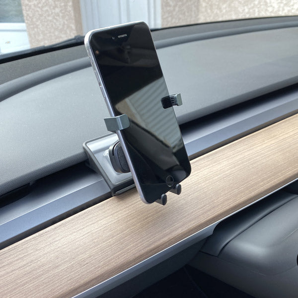 Support de téléphone Alcantara®<br> Tesla Model 3 - Y - Model Sport