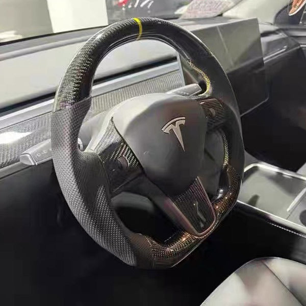 Race<br> carbon steering wheel Tesla Model 3 - Y