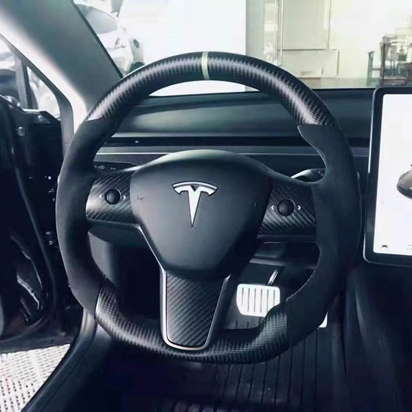 Race<br> carbon steering wheel Tesla Model 3 - Y