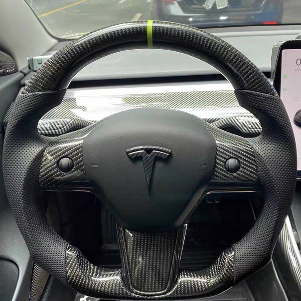 Race<br> carbon steering wheel Tesla Model 3 - Y