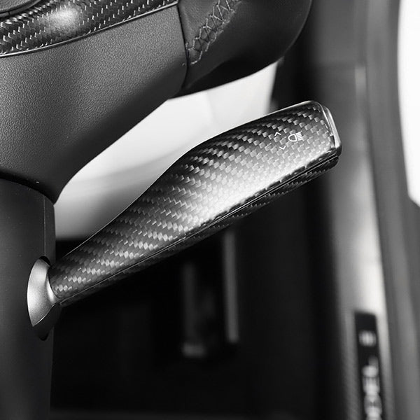 Couvre commodo carbone<br> Tesla Model 3 - Y - Model Sport