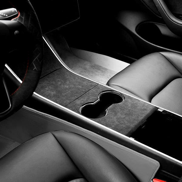 Couvre console centrale Alcantara<br> Tesla Model 3 - Model Sport