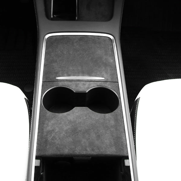 Protection console centrale Alcantara<br> Tesla Model 3 - Y 2021 - Model Sport
