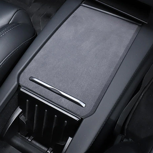 Couvercle console centrale Alcantara<br> Tesla Model S - X - Model Sport