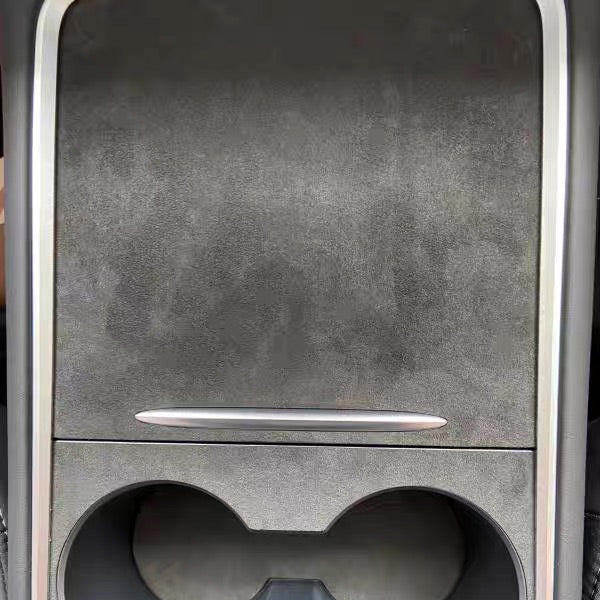 Protection console centrale Alcantara®<br> Tesla Model 3 - Y 2021 - Model Sport