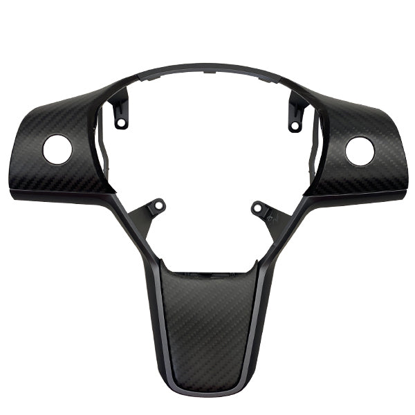 Garniture de volant carbone<br> Tesla Model 3 - Y - Model Sport