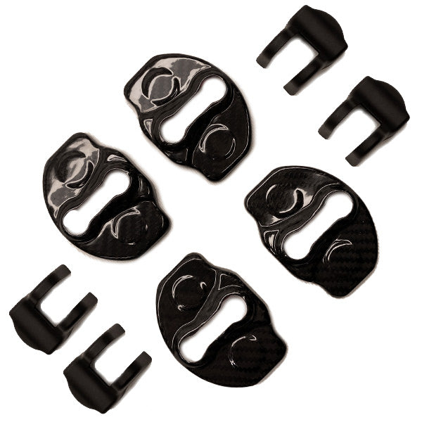 Habillage crochet de porte carbone<br> Tesla Model 3 - Y - Model Sport