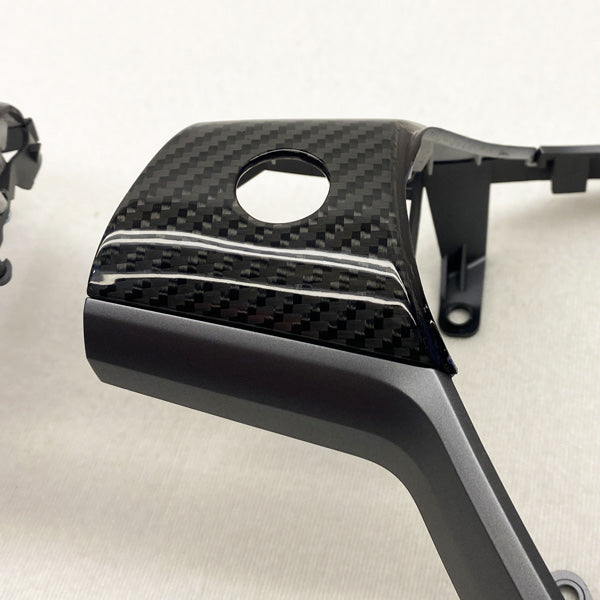 Garniture de volant carbone<br> Tesla Model 3 - Y - Model Sport