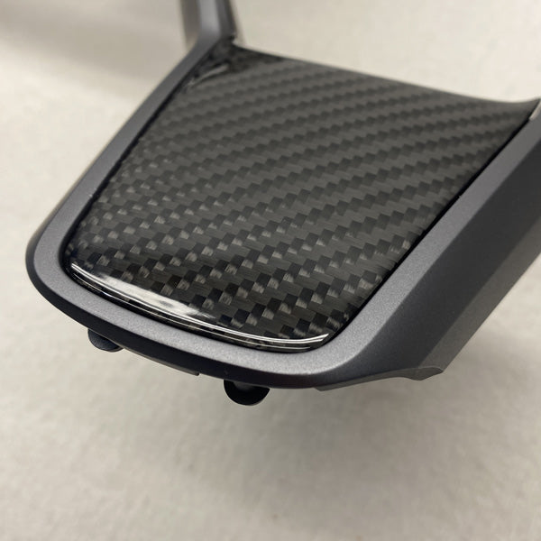 Garniture de volant carbone<br> Tesla Model 3 - Y - Model Sport
