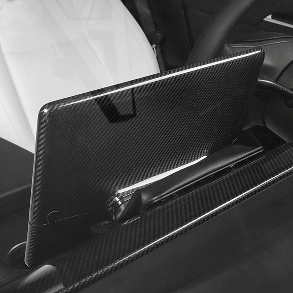 Couvre écran carbone<br> Tesla Model 3 - Y - Model Sport