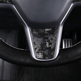 Insert volant carbone<br> Tesla Model 3 - Y - Model Sport