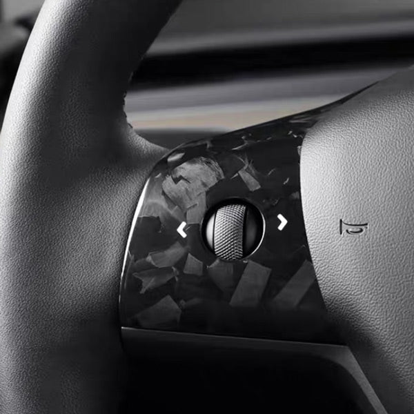 Insert volant carbone<br> Tesla Model 3 - Y - Model Sport