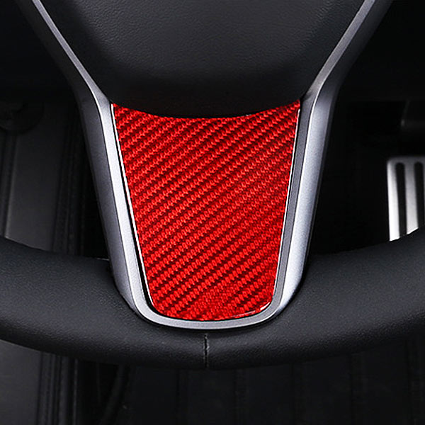Insert volant carbone<br> Tesla Model 3 - Y - Model Sport