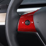 Insert volant carbone<br> Tesla Model 3 - Y - Model Sport