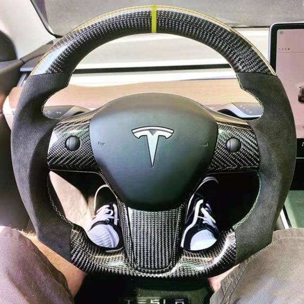 Race<br> carbon steering wheel Tesla Model 3 - Y