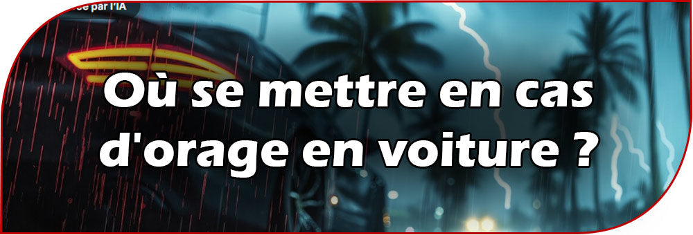 Où se mettre en cas d'orage en voiture ?