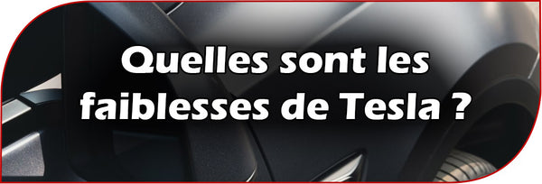 Quelles sont les faiblesses de Tesla ?