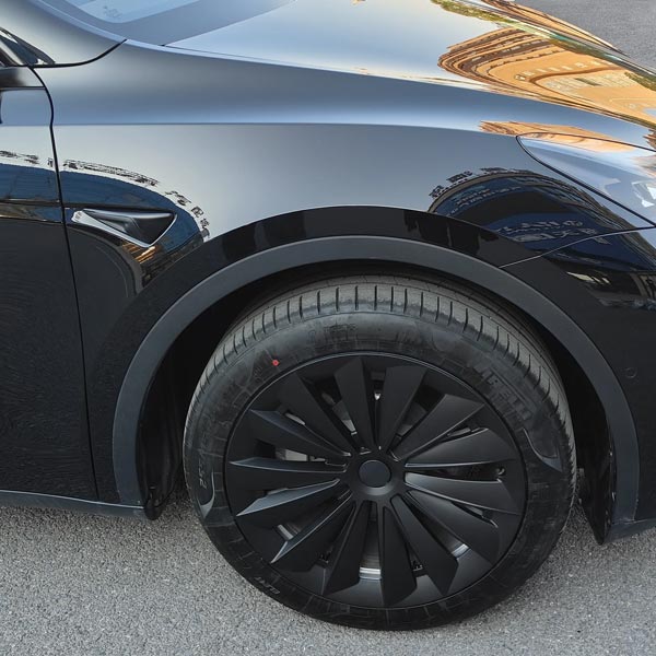 Protège-jante Tesla Model Y 2025 - 20 Pouces, ABS Noir, Anti-rayures, Clipable - 10