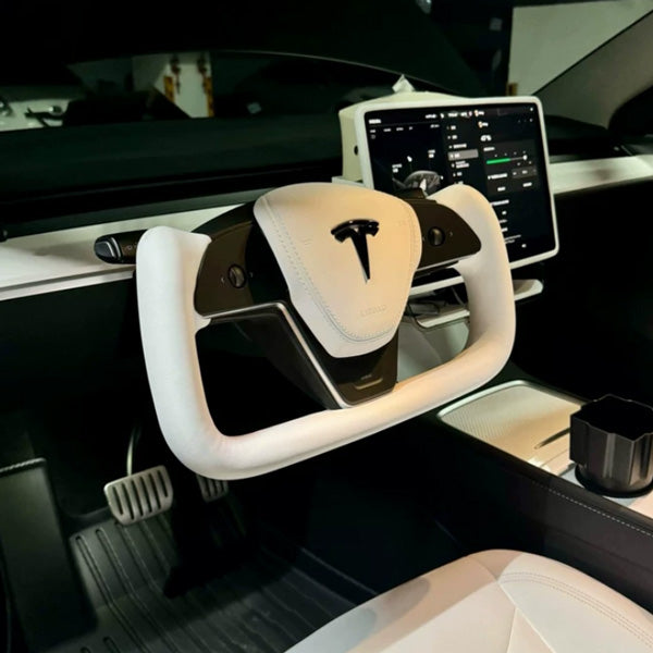 MEWANT Housse De Volant En Daim Noir Cousu à La Main Pour Tesla Model S Yoke 2021 2023 Model X 2021 2023 Fiche Technique Et Prix Au Maroc