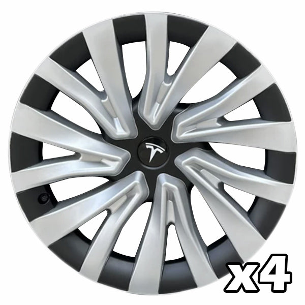 Tesla Model 3 Lot de 4 enjoliveurs Highland, 18 Photon Design, noir mat, lot de 4 Tesla Model 3 Lot de 4 enjoliveurs Highland, 18 Photon Design, noir mat, lot de 4