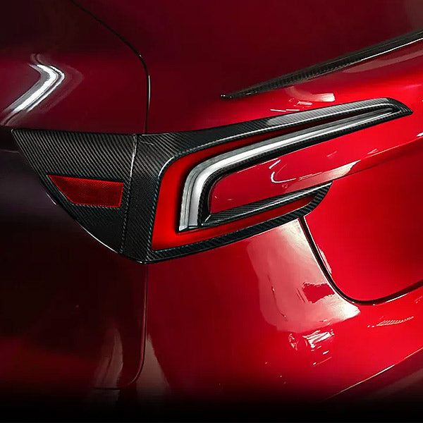 Insert carbone phares arrière<br> Tesla Model 3 2024 Highland