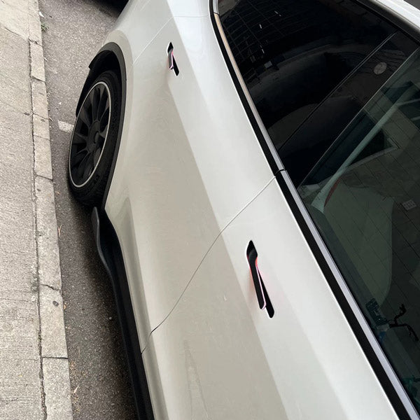 Kit Poignée Mécanique De Secours Pour Porte Arrière Tesla Model Y - Noir - 2 Pièces - Installation Facile Sans Dommage