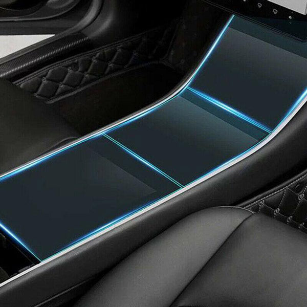 Accessoire Tesla Model 3 - Y<br> Covering console centrale transparent - Model Sport