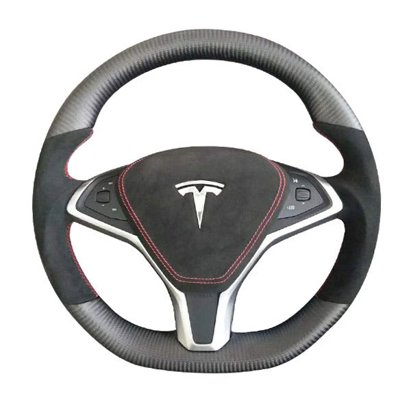 Accessoire Tesla Model S <br> Volant carbone - Model Sport