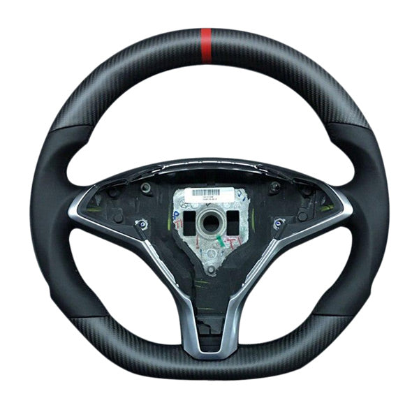 Accessoire Tesla Model S <br> Volant carbone mat - Model Sport