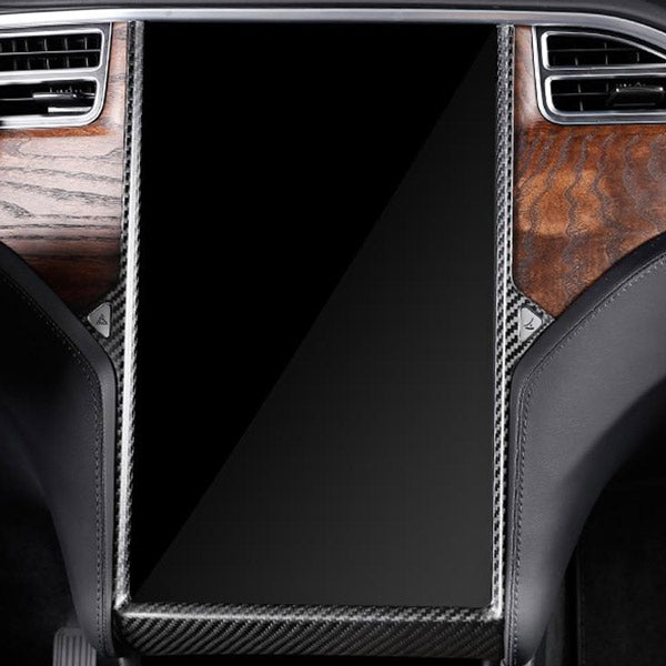Accessoire Tesla Model S - X<br> Garniture d'écran carbone<br> 3 finitions - Model Sport