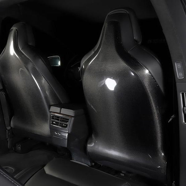 Housses de siège pour Tesla Model X, accessoire de haute qualité,  pièces/ensemble en fibre de carbone, pour siège droit ou gauche - AliExpress