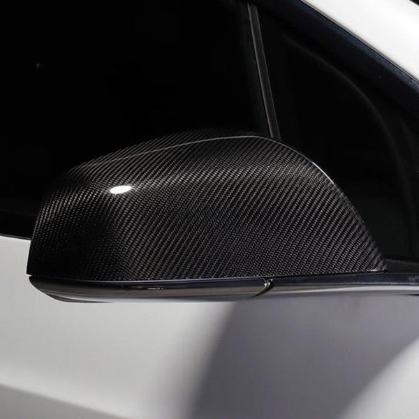 Accessoire Tesla Model X <br> Rétroviseur carbone brillant - Model Sport